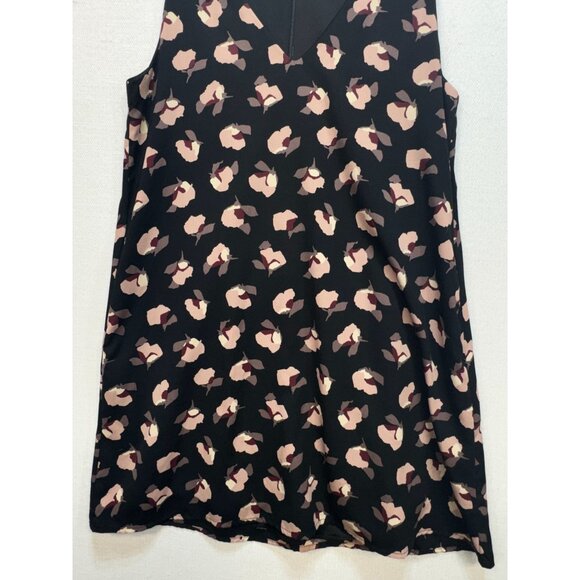 Lulus Womens Floral Shift Dress Size S Black Sleeveless V-Neck Summer Mini Chic - Picture 6 of 13